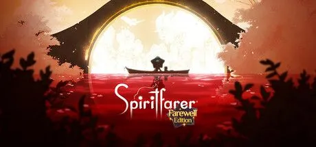 Poster game Spiritfarer với nhân vật Stella và Daffodil trên con thuyền linh hồn