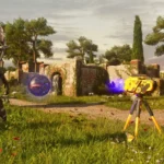 Robot trong game The Talos Principle, thể hiện lợi ích của tính năng chuột Nintendo Switch 2 đối với thao tác chính xác trong game giải đố.