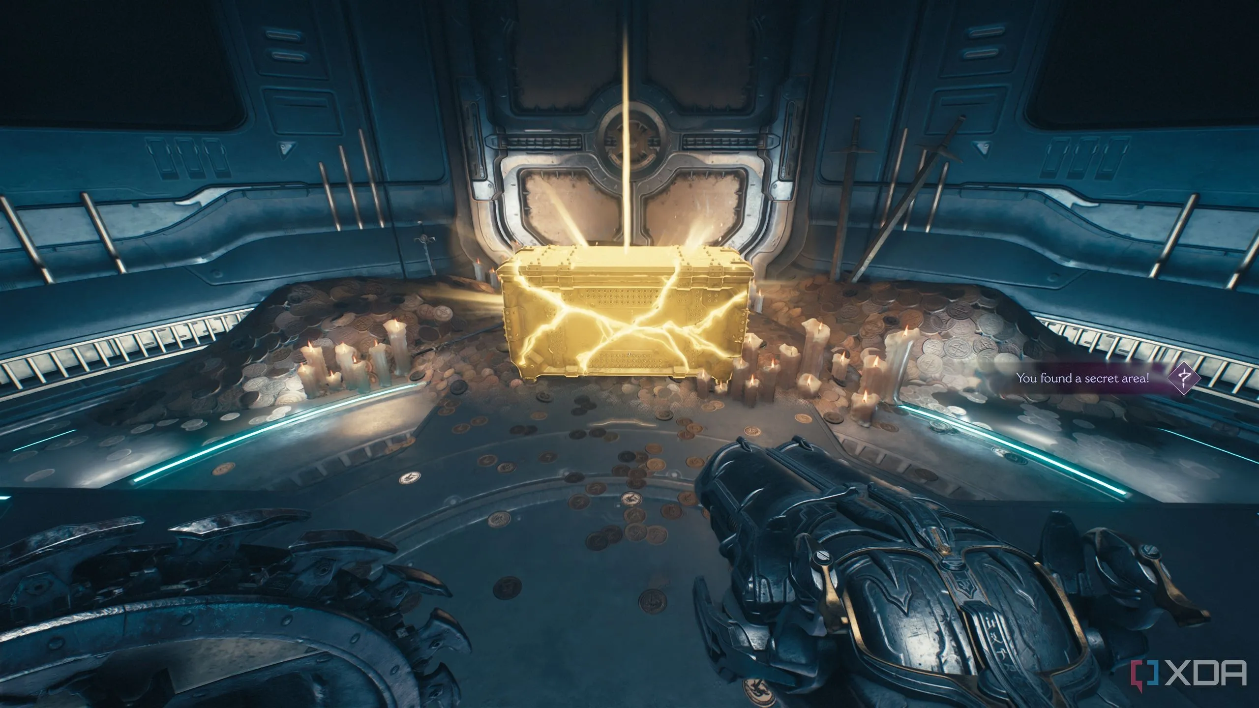 Rương vàng (gold chest) quý giá được tìm thấy trong Khu vực bí mật 5 của Chương 12 Doom The Dark Ages.
