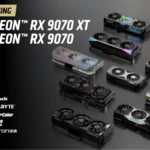 Slide giới thiệu tổng quan về các dòng GPU AMD RDNA 4 trong bối cảnh thị trường cạnh tranh