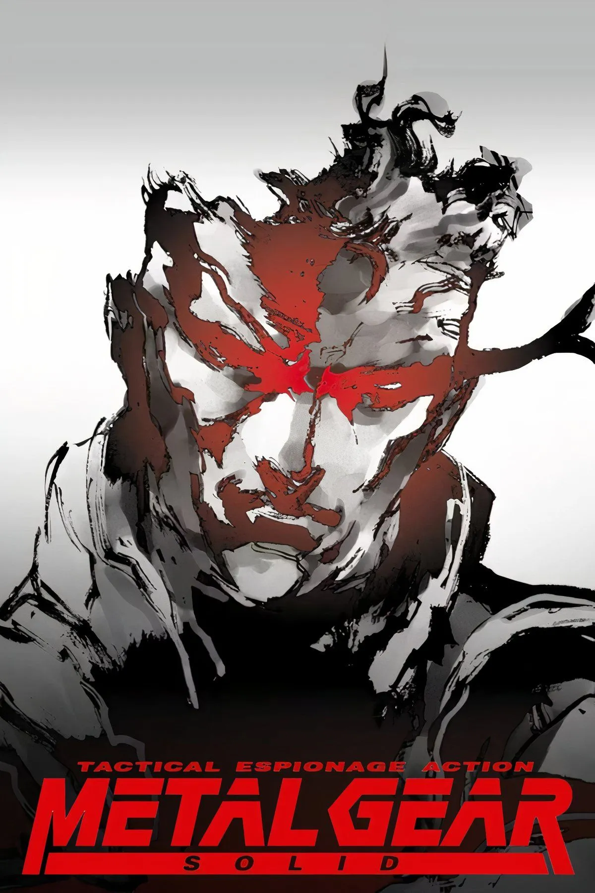 Snake thực hiện hành động lén lút trong một cảnh game Metal Gear Solid