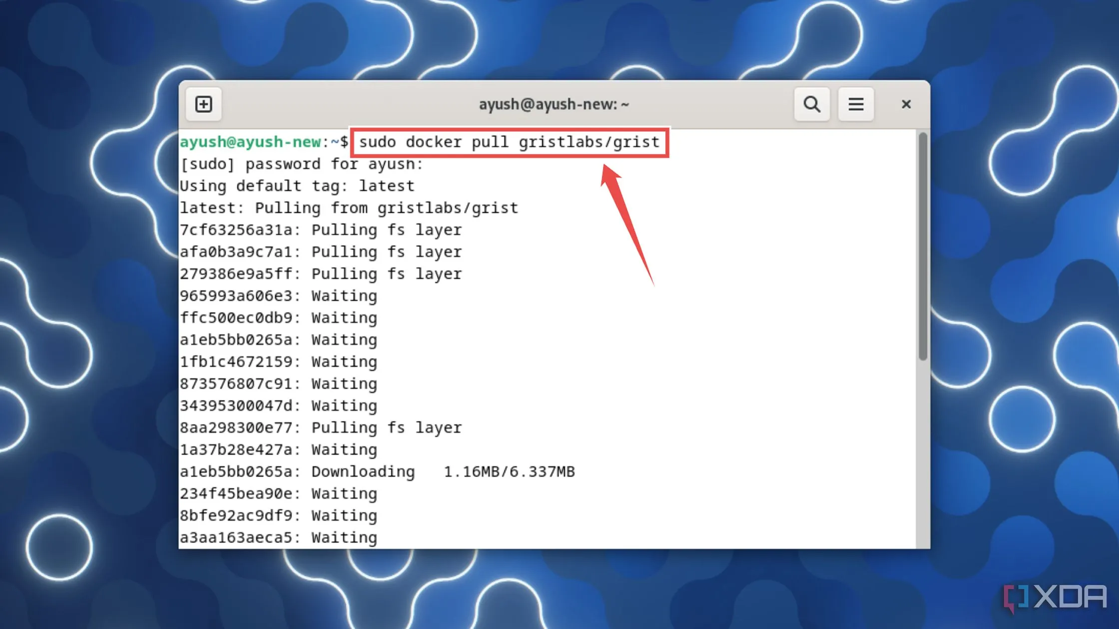 Tải hình ảnh Grist từ Docker Hub