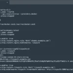 Tệp cấu hình Tinyauth đơn giản hiển thị trong một cửa sổ terminal