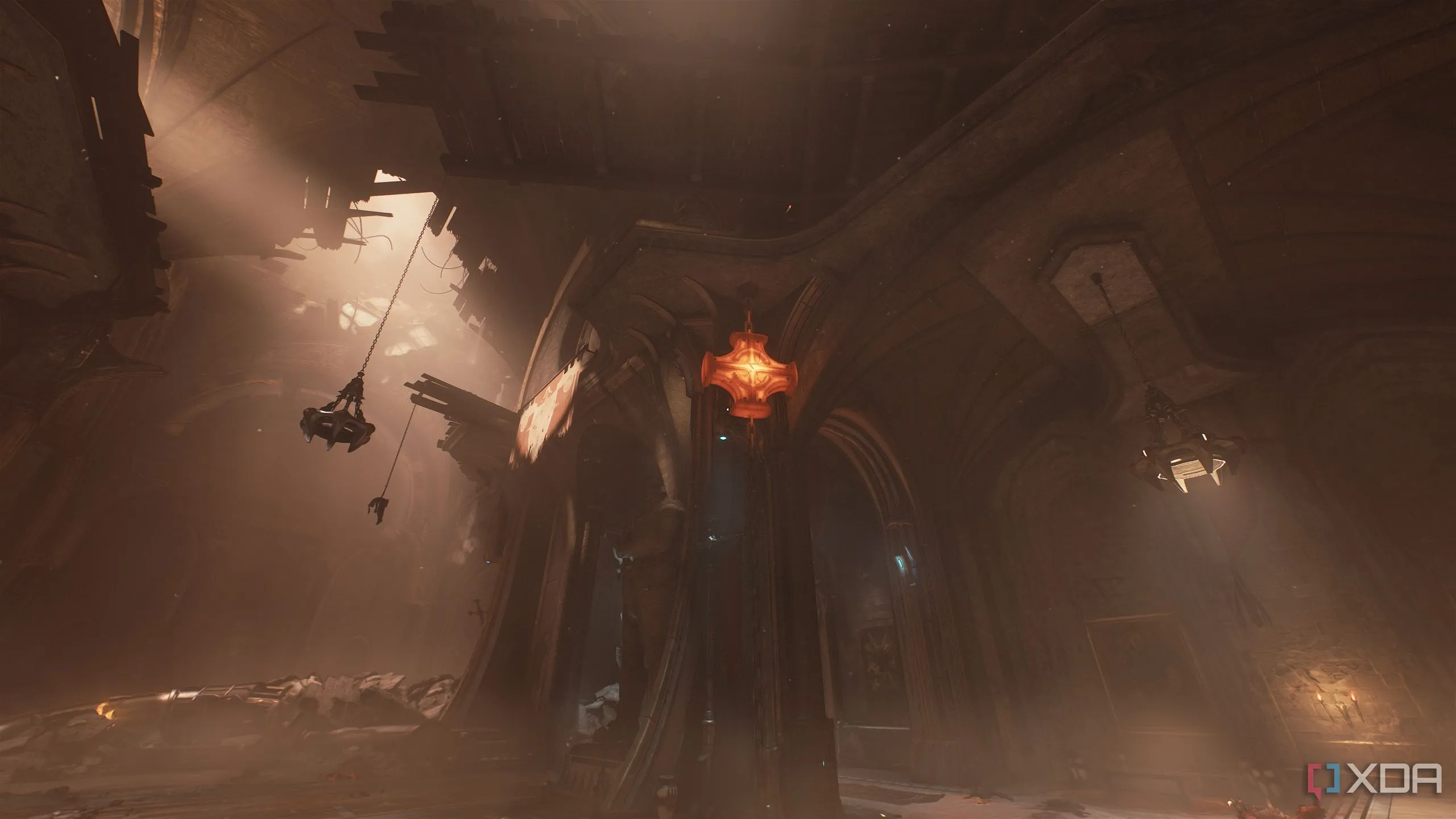 Thánh giá kim loại nóng phía trên trong Doom The Dark Ages Chapter 7