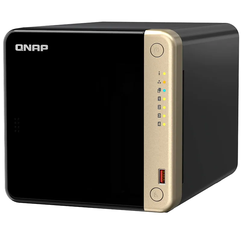 Thiết bị NAS QNAP TS-464 mạnh mẽ cho các tác vụ Docker và lưu trữ tại nhà
