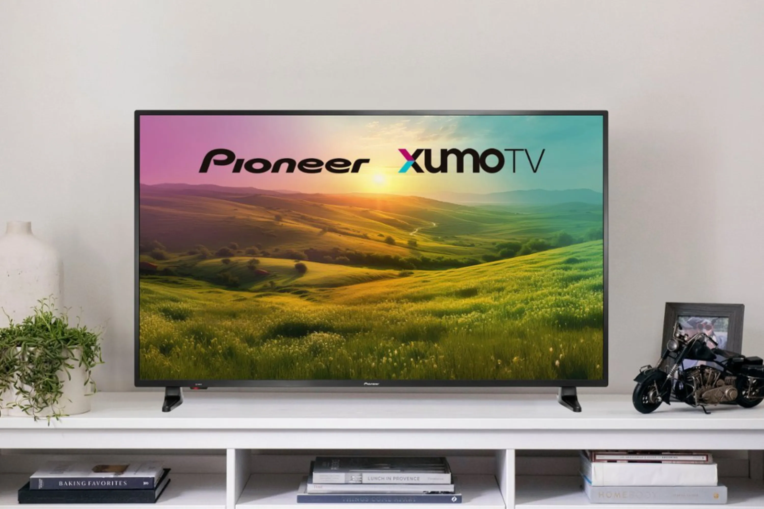 Thiết kế màn hình LED siêu mỏng của dòng Smart TV Pioneer Xumo