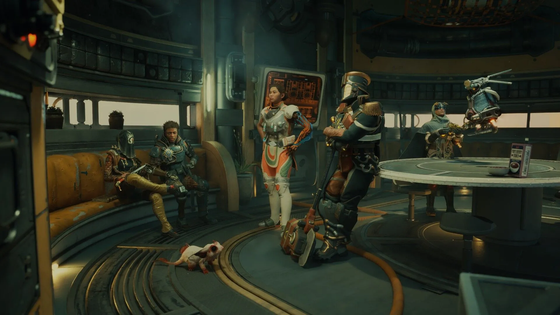 Thiết kế một trong các khu vực trong game The Outer Worlds 2, thể hiện sự phong phú của bối cảnh.