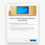 Thông báo chương trình Cập nhật Bảo mật Mở rộng (ESU) cho Windows 10