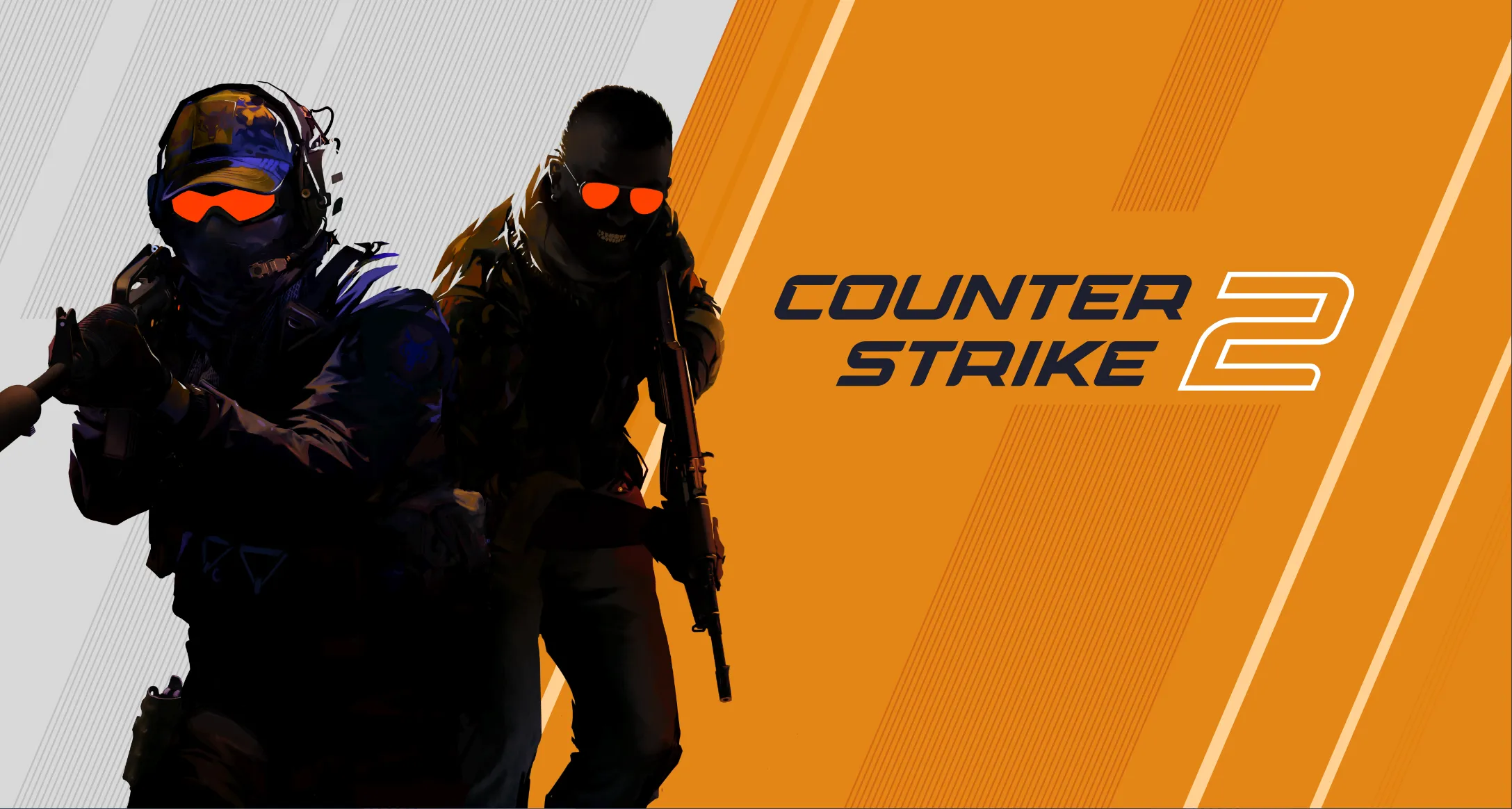 Tiêu đề Counter-Strike 2 với hình ảnh nhân vật CT và T đặc trưng