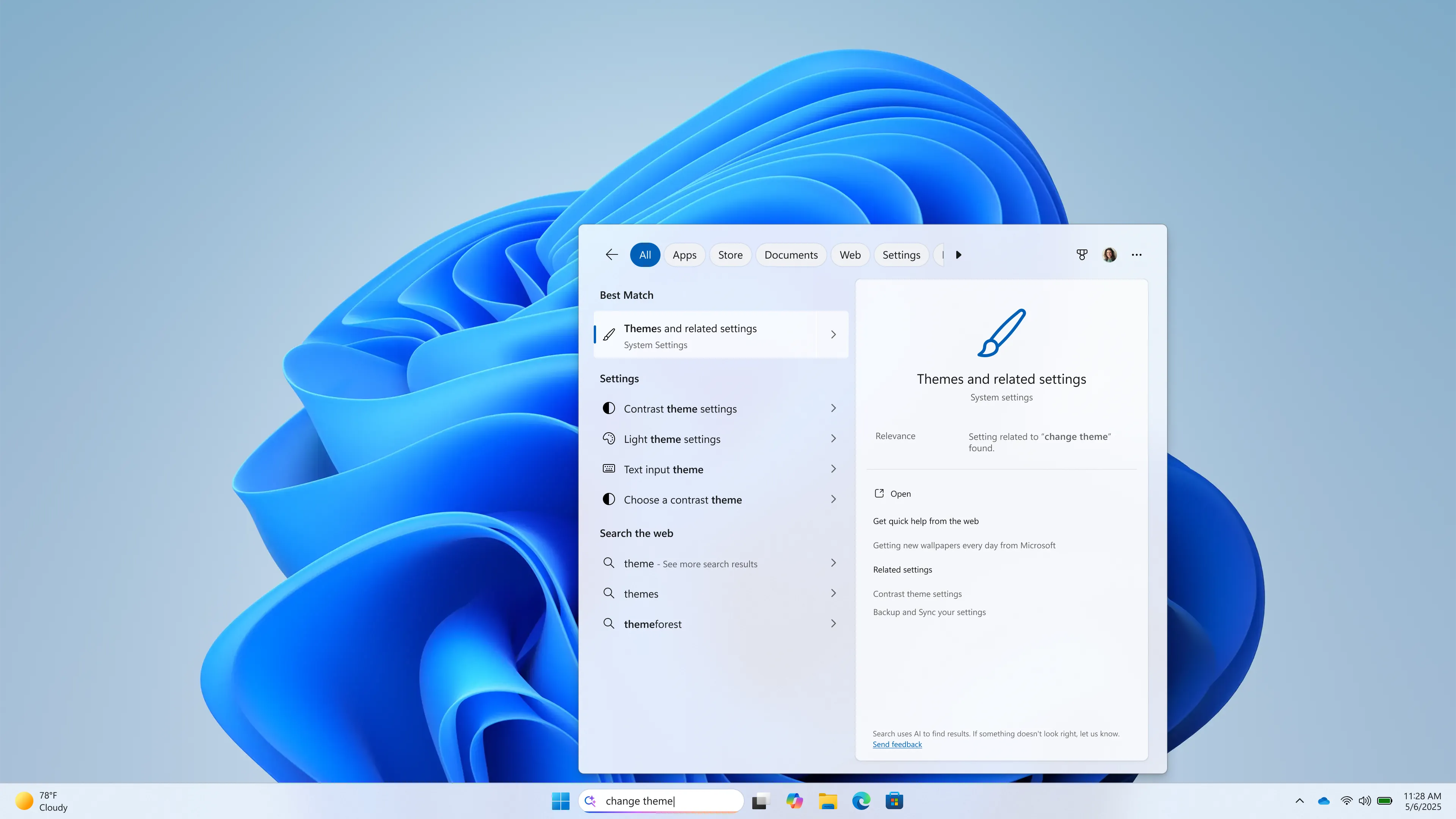 Tính năng tìm kiếm ngữ nghĩa AI trên thanh tìm kiếm của Windows cho Copilot+ PC