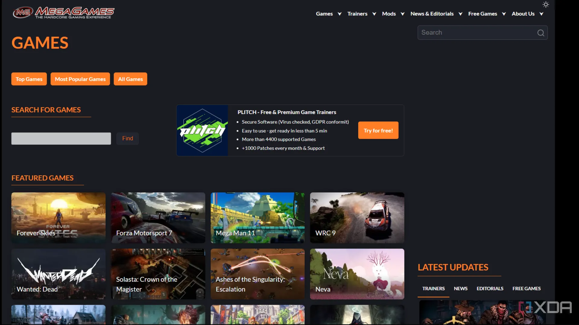 Trang chủ Mega Games với bộ sưu tập game cổ điển và retro miễn phí.