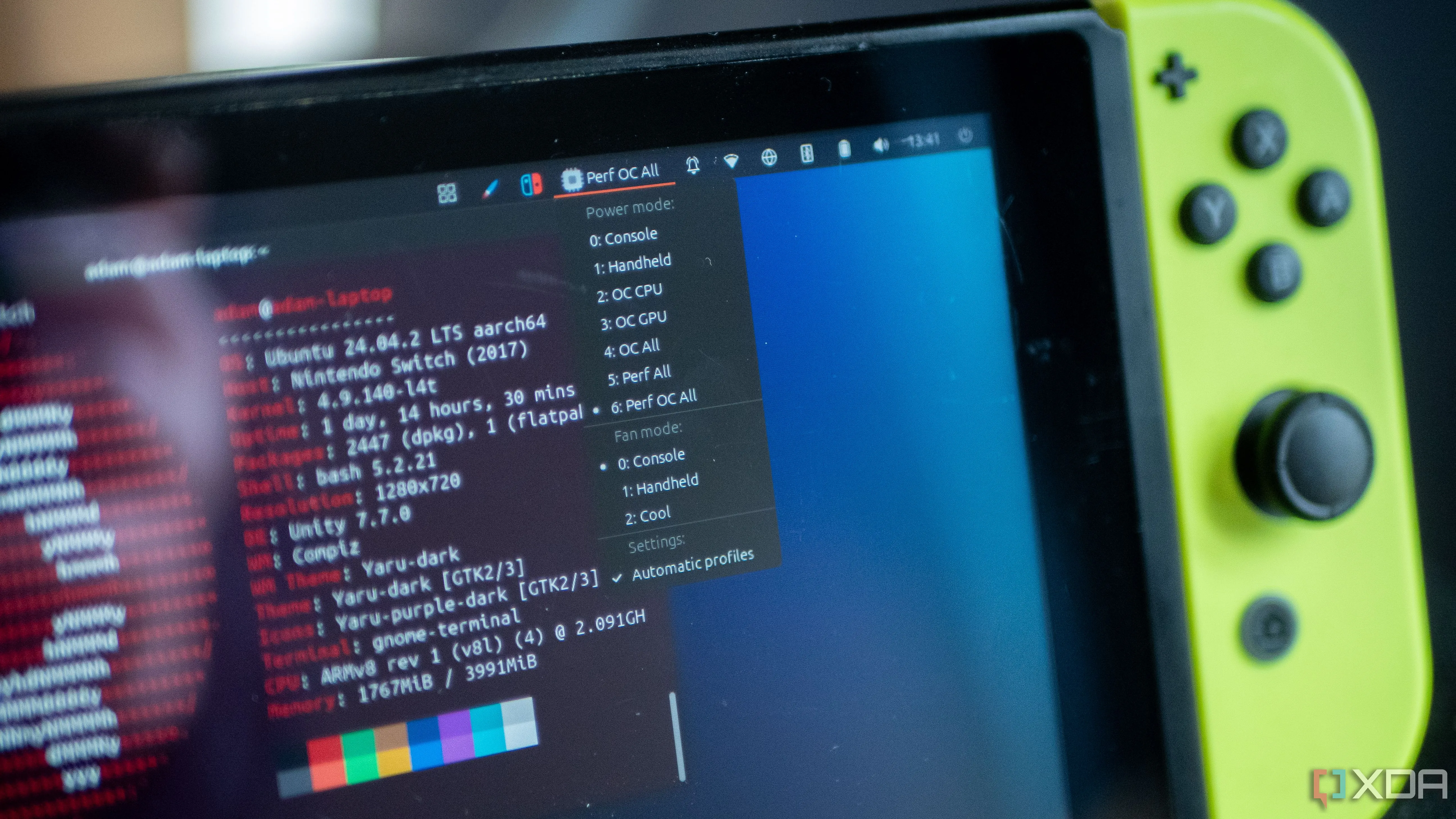 Tùy chọn ép xung (Overclock) trên Nintendo Switch chạy Linux