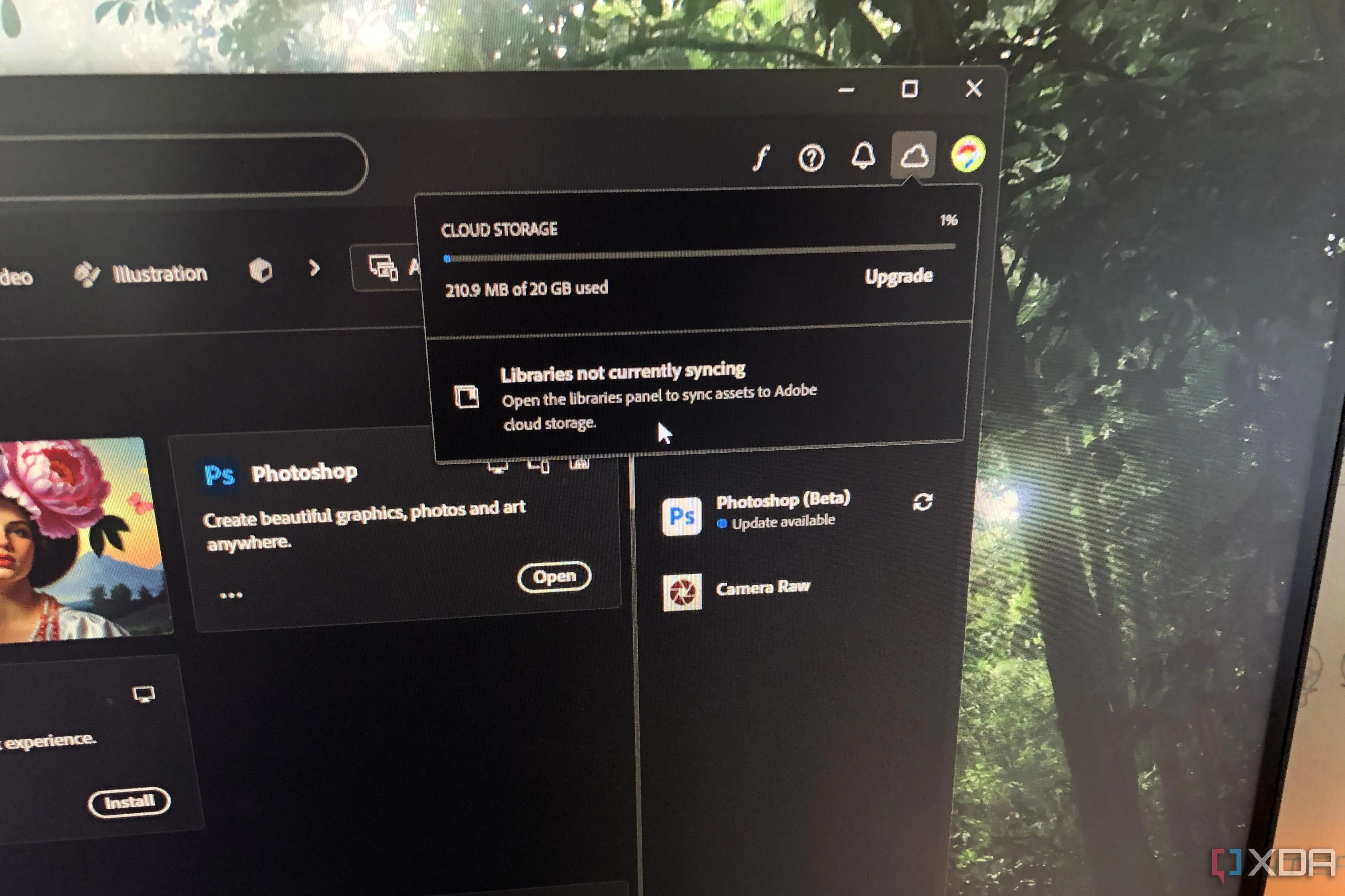 Ứng dụng Adobe Creative Cloud báo lỗi không đồng bộ hóa thư viện
