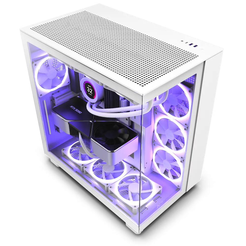 Vỏ case NZXT H9 Flow với thiết kế buồng kép tối ưu quản lý cáp và tản nhiệt hiệu quả