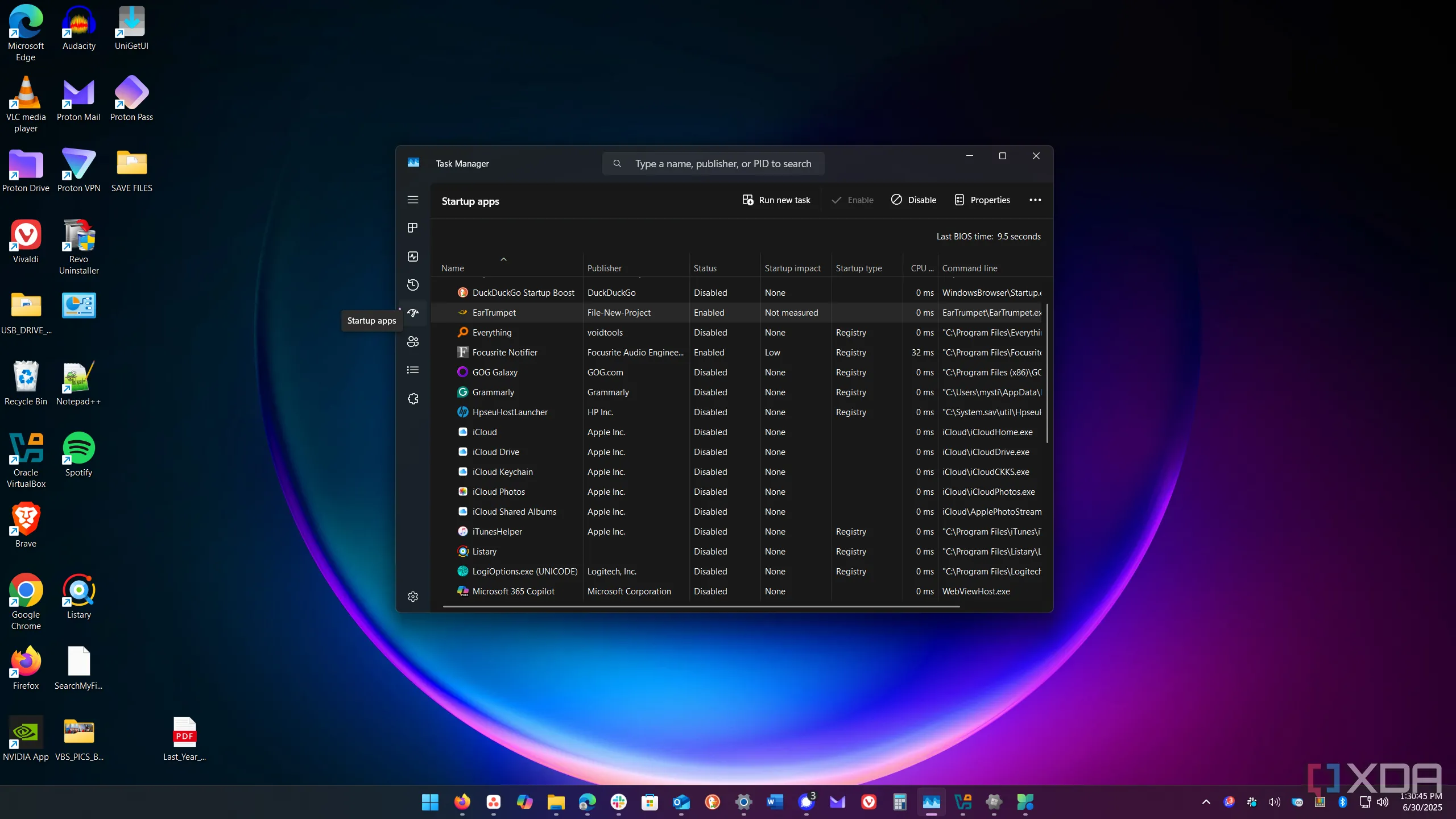 Vô hiệu hóa ứng dụng khởi động cùng Windows 11 trong Task Manager