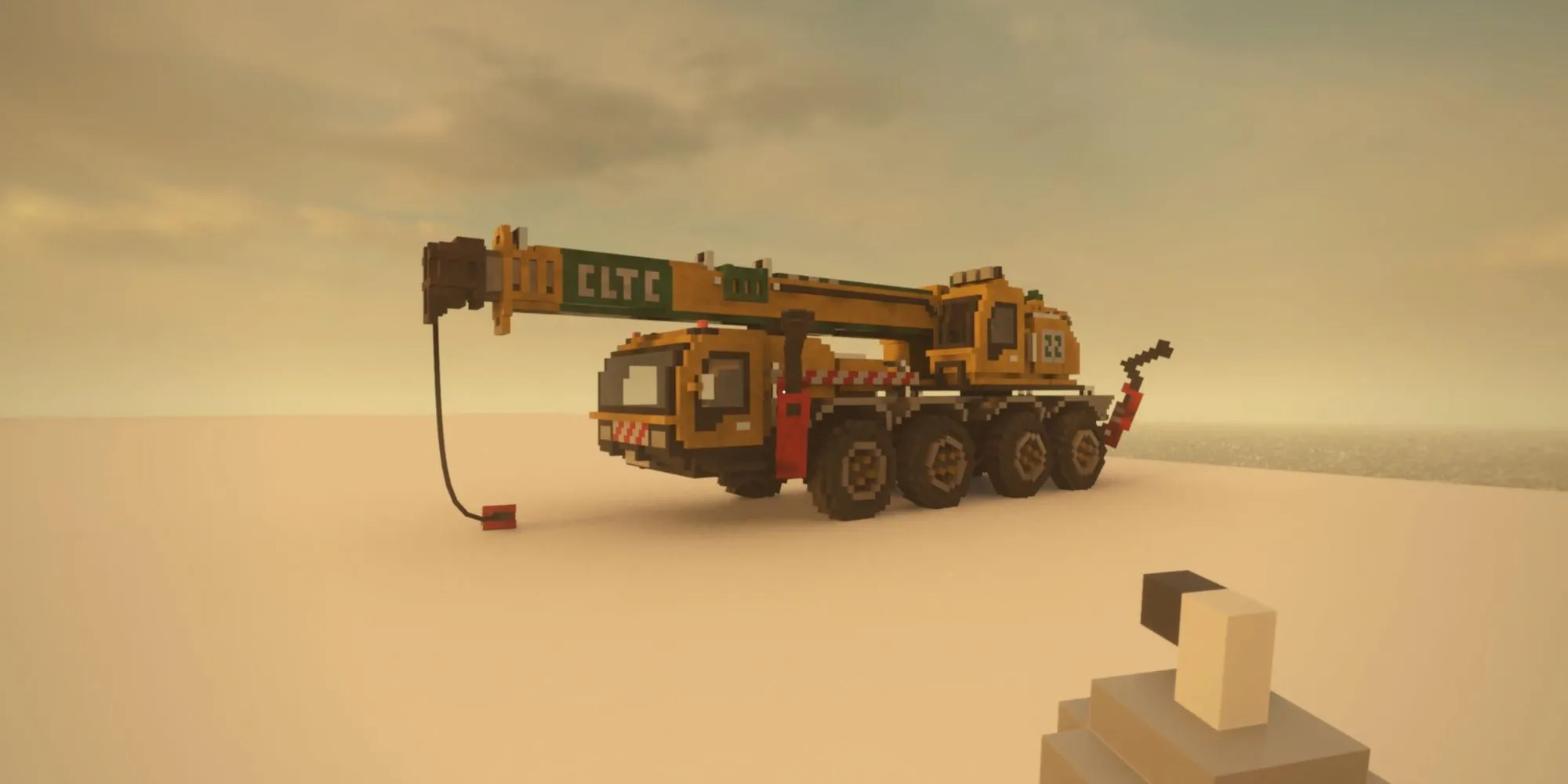 Xe tải tiện ích trong game Teardown, một tựa game indie với đồ họa phá hủy độc đáo trên Steam