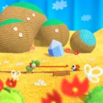 Yoshi's Woolly World trên Wii U, minh họa đồ họa len độc đáo