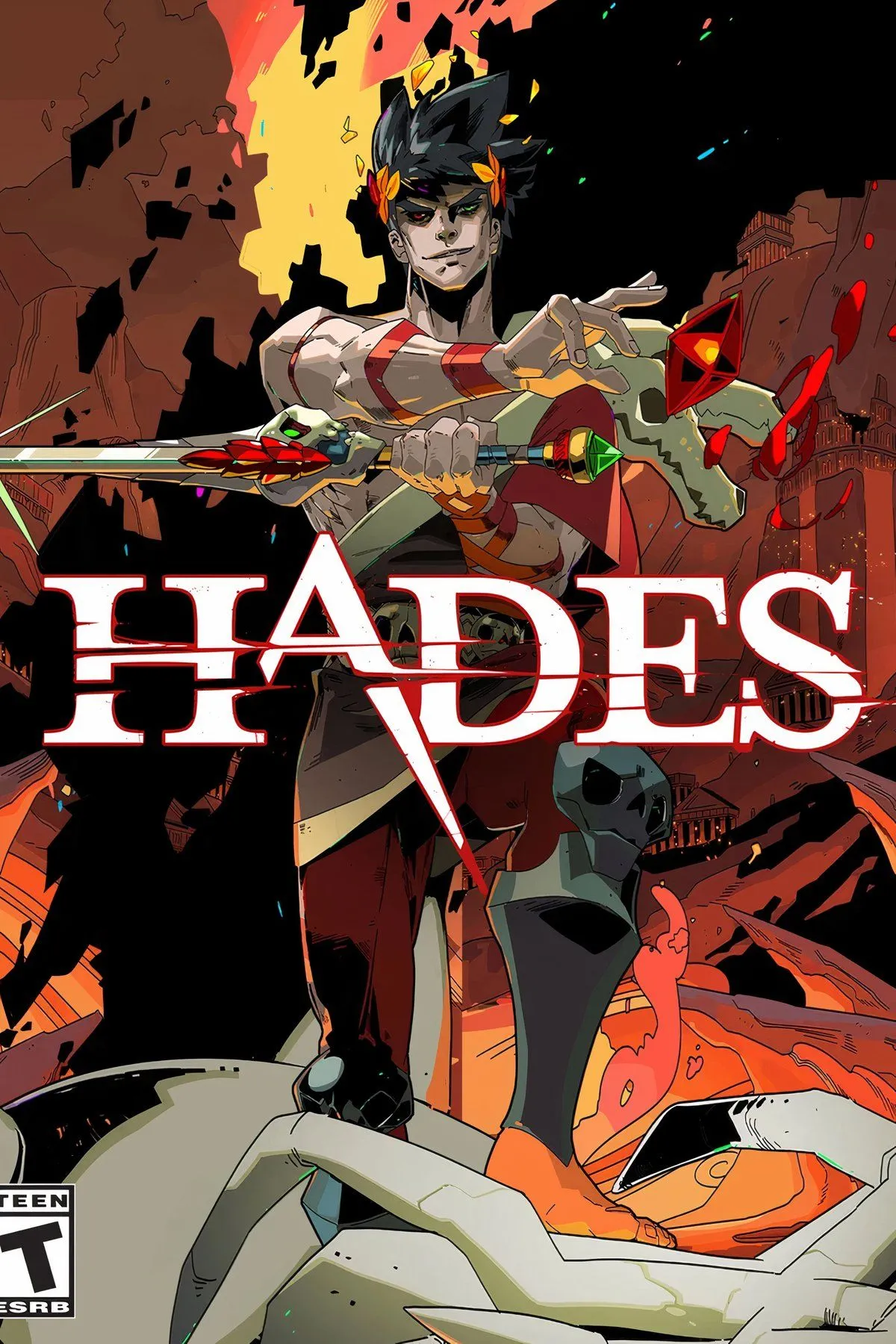 Zagreus, nhân vật chính của Hades, đang chiến đấu với kẻ thù trong một cảnh hành động roguelike