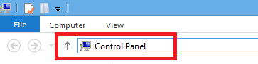 Truy cập Control Panel từ cửa sổ File Explorer (bất kỳ cửa sổ thư mục nào)