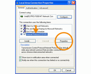 Hướng dẫn đổi DNS vào Facebook trên Windows XP