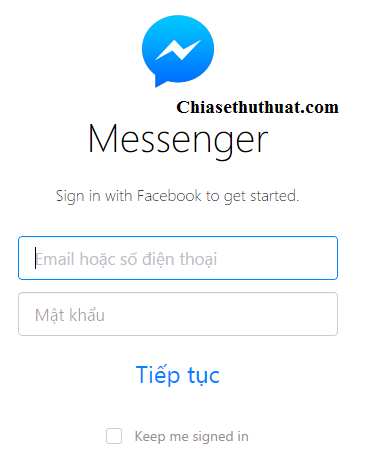 Chat Facebook trên máy tính không cần đăng nhập Facebook.com