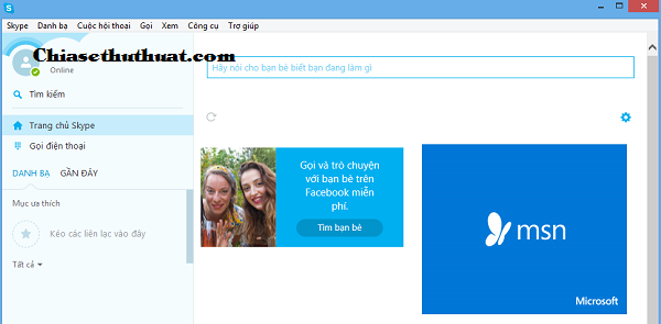 Hướng dẫn cách chuyển đổi sang giao diện tiếng Việt cho phần mềm Skype
