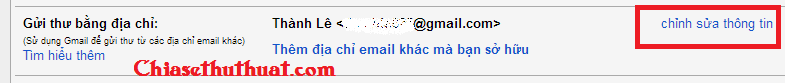 Cách đổi tên Gmail