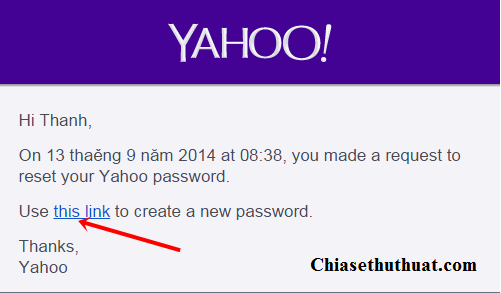 Hướng dẫn cách lấy lại mật khẩu Yahoo