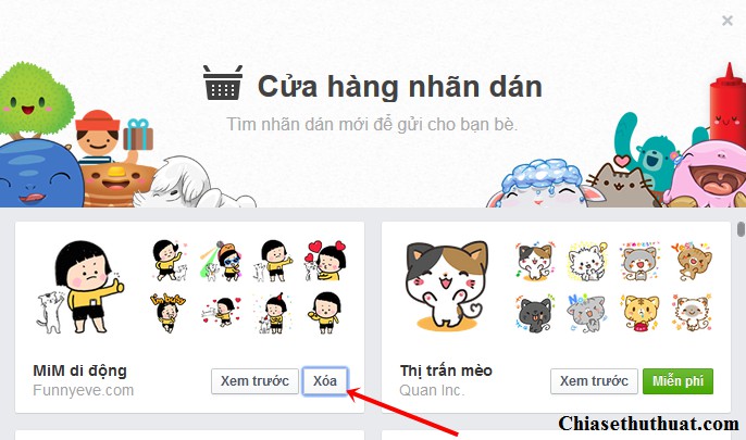 Hướng dẫn cách tải nhãn dán Sticker ( biểu tượng vui nhộn) Facebook trên máy tính